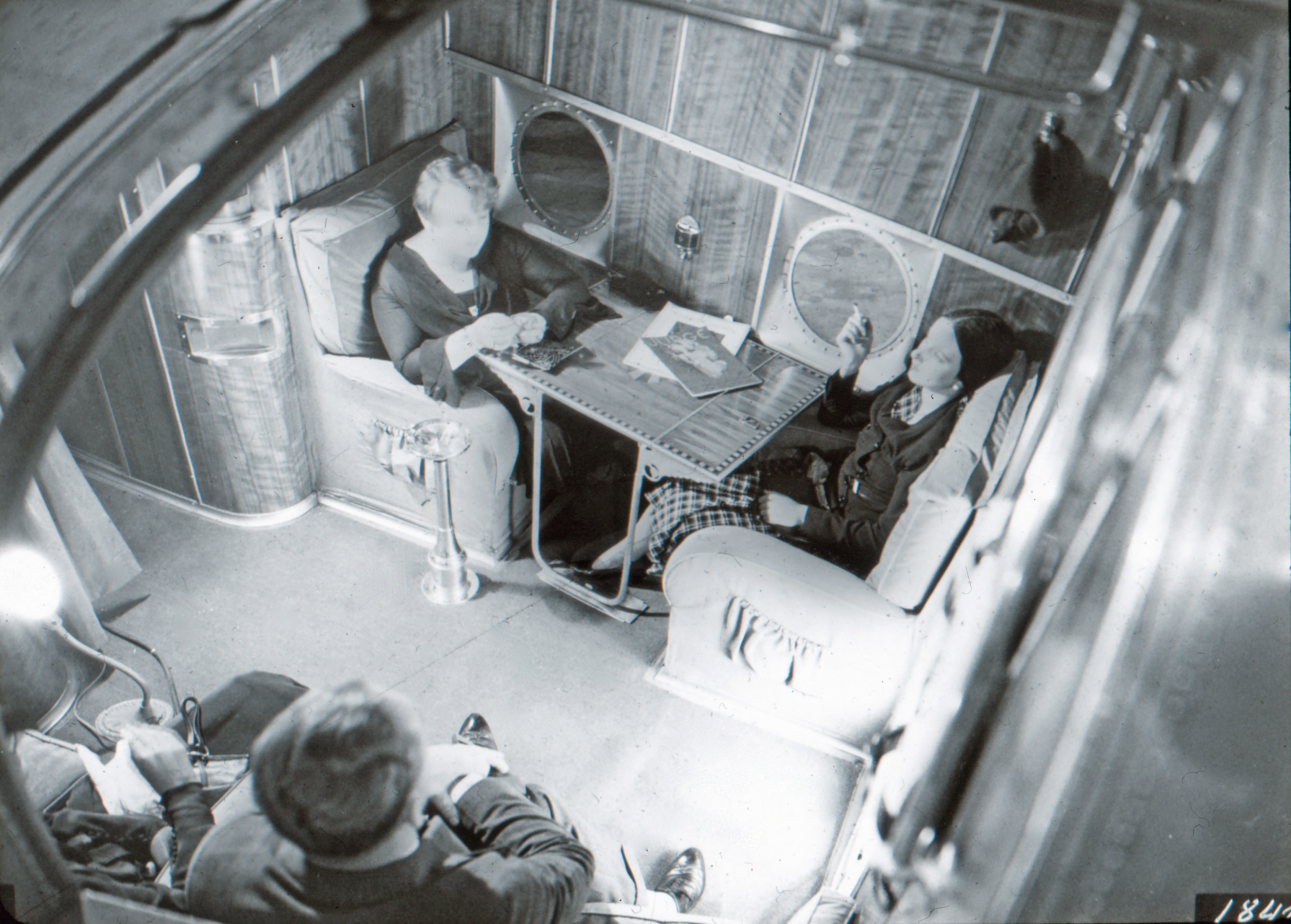 Салон кліпера S-42. Зона відпочинку. США. 1934 рік
